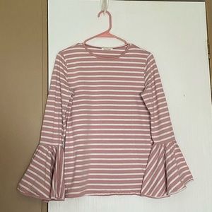 Regenbogen, top , bell sleeves